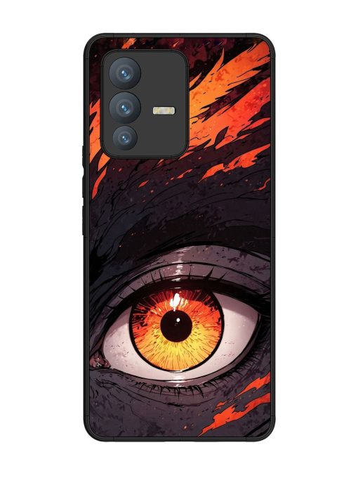 Inferno Gaze Glossy Soft Edge Case for Vivo V23 Pro (5G) Chachhi