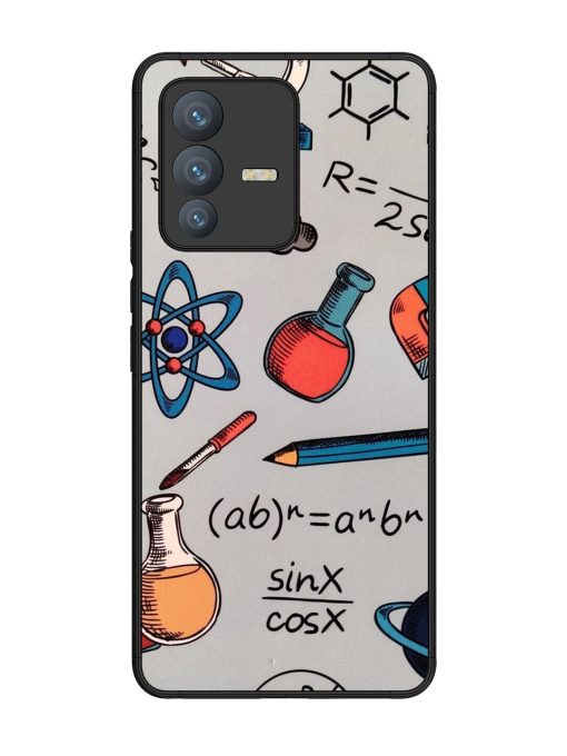 Science Doodle Glossy Soft Edge Case for Vivo V23 Pro (5G) Chachhi