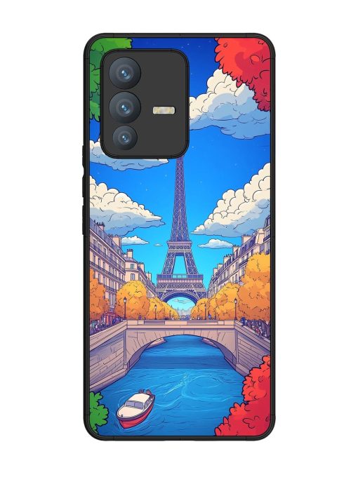 Parisian Panorama Glossy Soft Edge Case for Vivo V23 Pro (5G) Chachhi