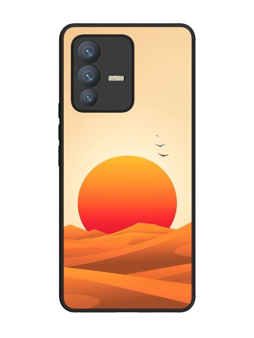 Desert Sunset Glossy Soft Edge Case for Vivo V23 Pro (5G) Chachhi