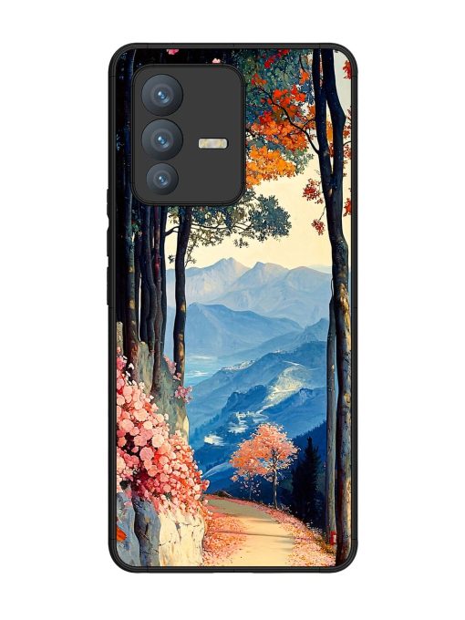 Mountainside Serenity Glossy Soft Edge Case for Vivo V23 Pro (5G) Chachhi