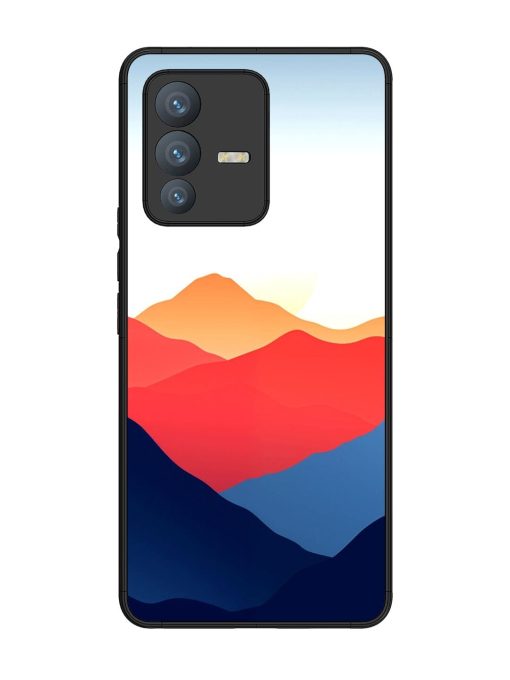 Sunset Peaks Glossy Soft Edge Case for Vivo V23 Pro (5G)