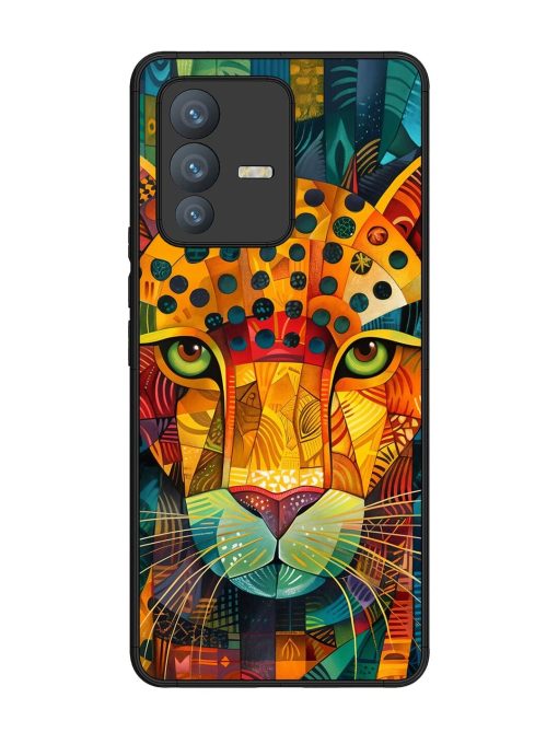 Mosaic Majesty Glossy Soft Edge Case for Vivo V23 Pro (5G) Chachhi