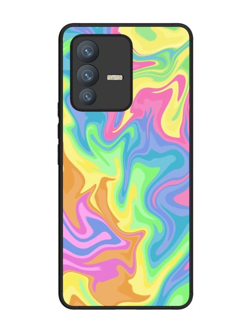 Whimsical Swirl Glossy Soft Edge Case for Vivo V23 Pro (5G) Chachhi