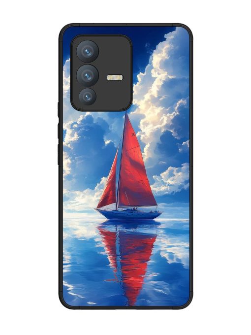 Crimson Sails Glossy Soft Edge Case for Vivo V23 Pro (5G) Chachhi