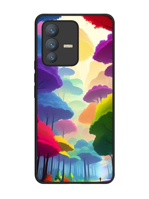 Rainbow Road Glossy Soft Edge Case for Vivo V23 Pro (5G) Chachhi