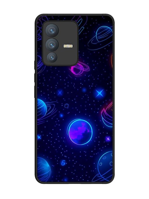 Neon Cosmos Glossy Soft Edge Case for Vivo V23 Pro (5G) Chachhi