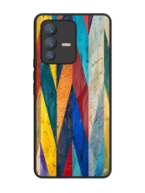 Abstract Tapestry Glossy Soft Edge Case for Vivo V23 Pro (5G) Chachhi