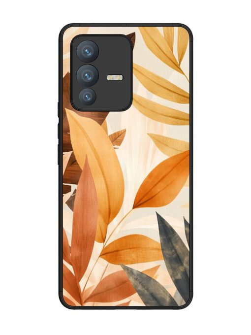 Earthy Elegance Glossy Soft Edge Case for Vivo V23 Pro (5G) Chachhi