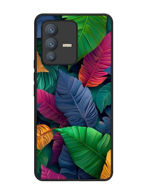 Tropical Tapestry Glossy Soft Edge Case for Vivo V23 Pro (5G) Chachhi