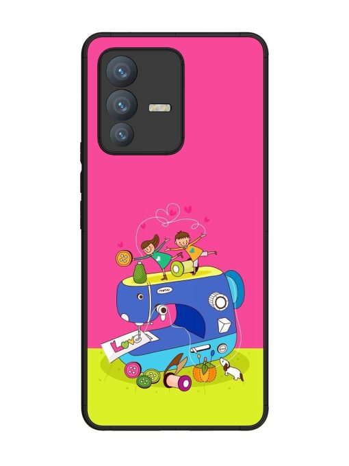 Sew Cute Glossy Soft Edge Case for Vivo V23 Pro (5G) Chachhi