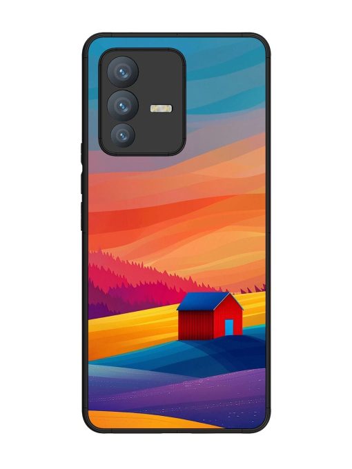 Sunset Solitude Glossy Soft Edge Case for Vivo V23 Pro (5G) Chachhi