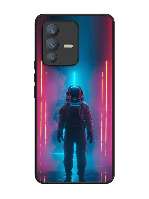 Neon Astronaut Glossy Soft Edge Case for Vivo V23 Pro (5G) Chachhi