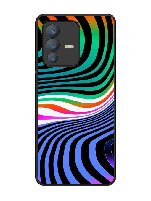 Psychedelic Waves Glossy Soft Edge Case for Vivo V23 Pro (5G) Chachhi