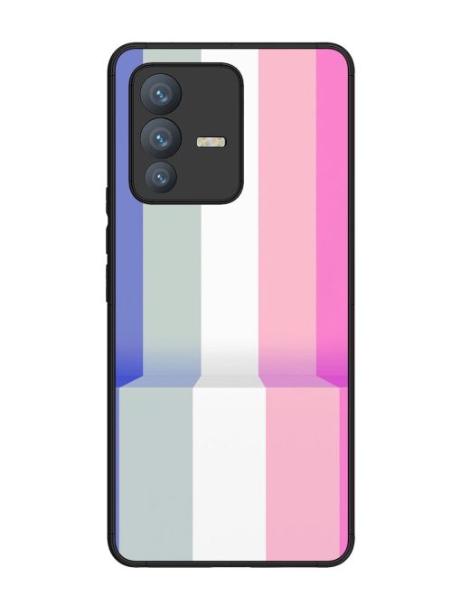 Pastel Palette Glossy Soft Edge Case for Vivo V23 Pro (5G) Chachhi