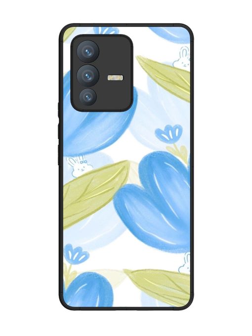 Bunny'S Blue Garden Glossy Soft Edge Case for Vivo V23 Pro (5G) Chachhi