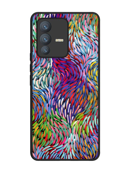 Vibrant Waves Glossy Soft Edge Case for Vivo V23 Pro (5G) Chachhi