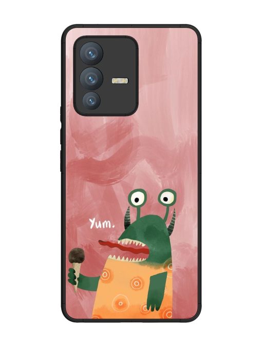 Hungry Monster Glossy Soft Edge Case for Vivo V23 Pro (5G) Chachhi