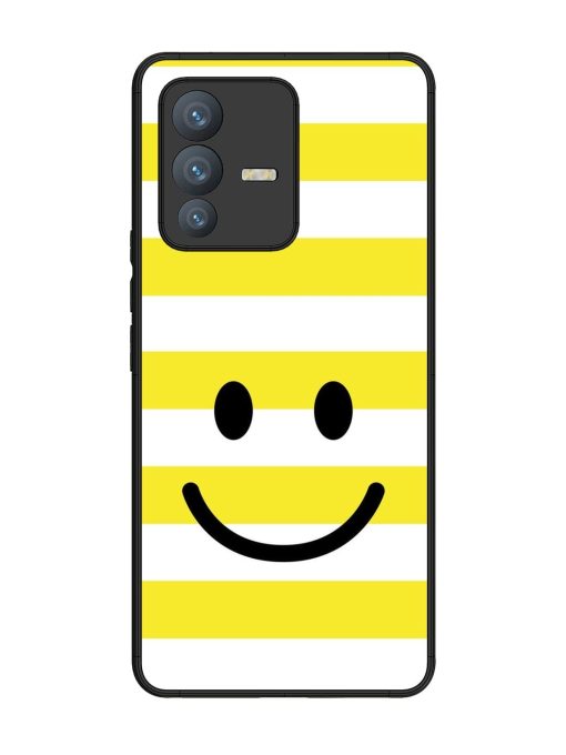 Smiling Stripes Glossy Soft Edge Case for Vivo V23 Pro (5G) Chachhi