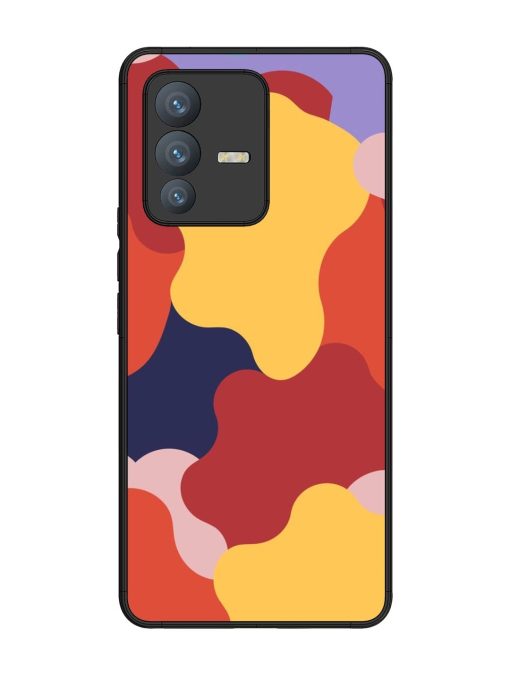 Gooey Color Chaos Glossy Soft Edge Case for Vivo V23 Pro (5G) Chachhi