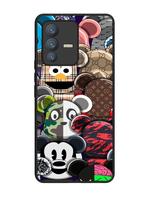 Streetwear Bearbrick Extravaganza Glossy Soft Edge Case for Vivo V23 Pro (5G) Chachhi