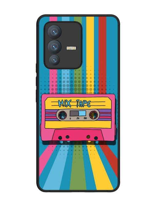 Retro Cassette Tapes Glossy Soft Edge Case for Vivo V23 Pro (5G) Chachhi