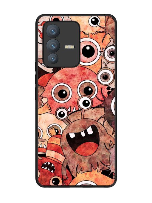 Monster Mash Glossy Soft Edge Case for Vivo V23 Pro (5G) Chachhi