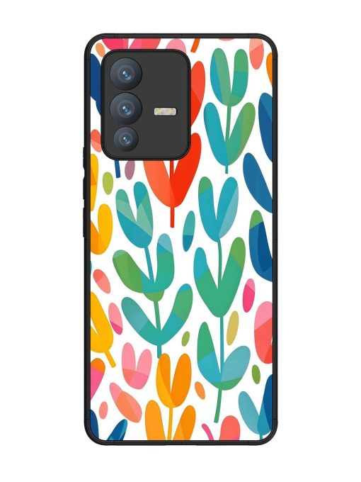 Rainbow Of Blooms Glossy Soft Edge Case for Vivo V23 Pro (5G) Chachhi