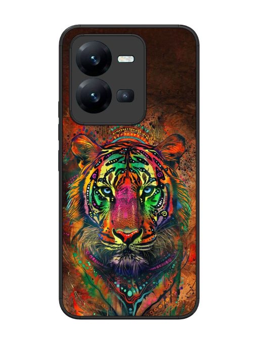 Cosmic Tiger Glossy Soft Edge Case for Vivo V25 (5G) Chachhi