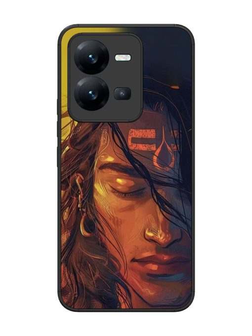 Tranquil Shiva Glossy Soft Edge Case for Vivo V25 (5G) Chachhi