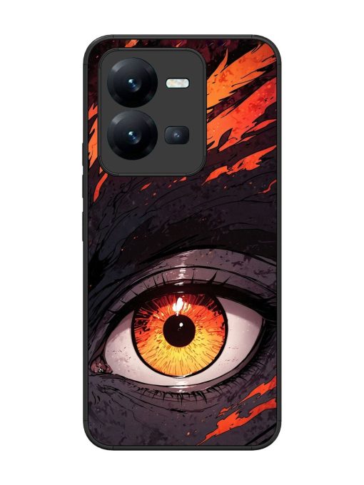 Inferno Gaze Glossy Soft Edge Case for Vivo V25 (5G) Chachhi