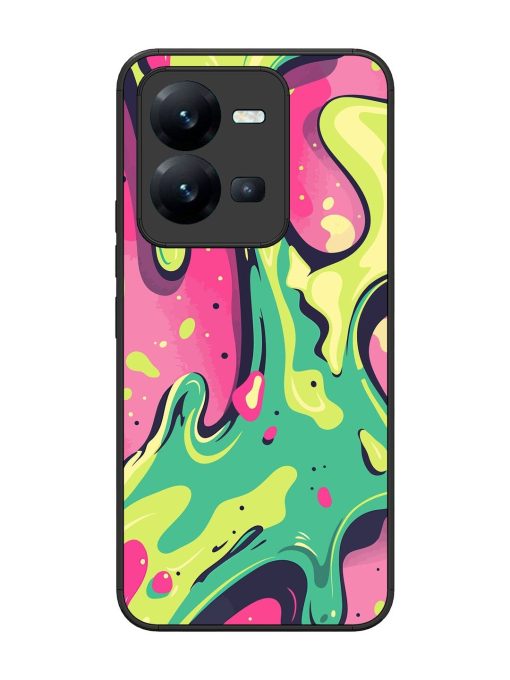 Gooey Grooves Glossy Soft Edge Case for Vivo V25 (5G) Chachhi