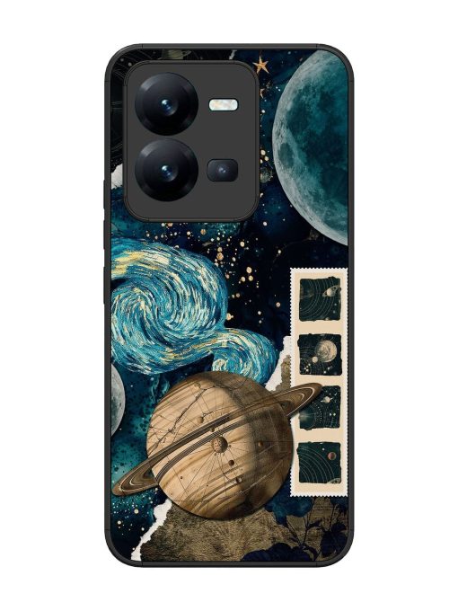 Celestial Tapestry Glossy Soft Edge Case for Vivo V25 (5G) Chachhi