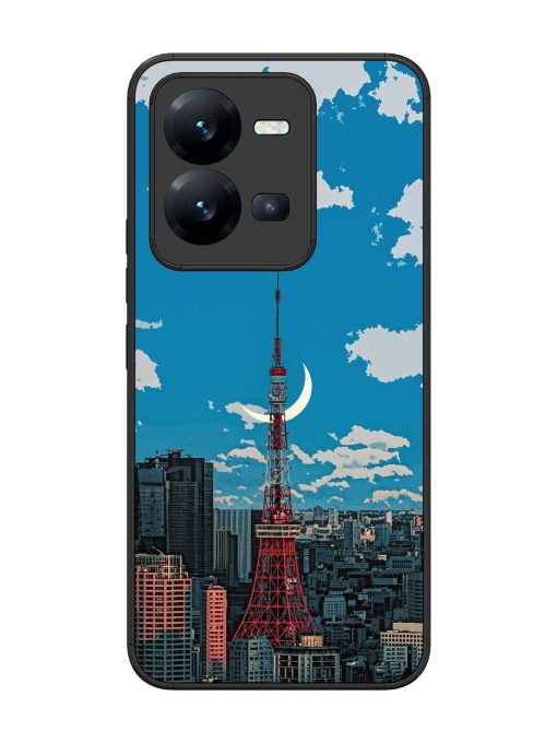 Tokyo Twilight Glossy Soft Edge Case for Vivo V25 (5G) Chachhi