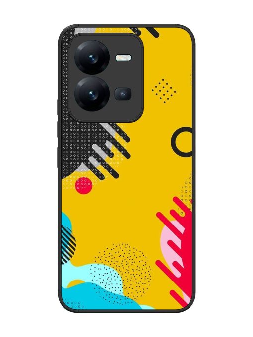 Neon Pop Glossy Soft Edge Case for Vivo V25 (5G) Chachhi