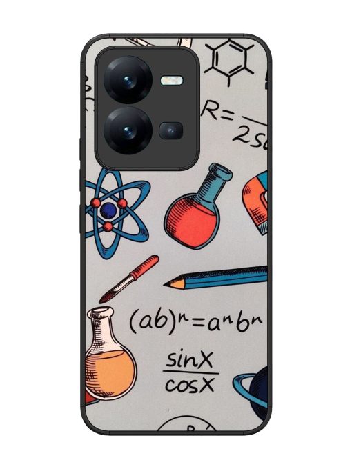 Science Doodle Glossy Soft Edge Case for Vivo V25 (5G)