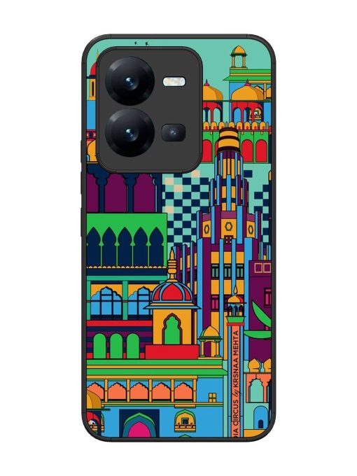 Indian Tapestry Glossy Soft Edge Case for Vivo V25 (5G) Chachhi