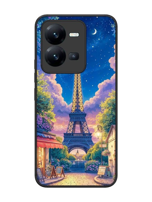 Twilight In Paris Glossy Soft Edge Case for Vivo V25 (5G) Chachhi