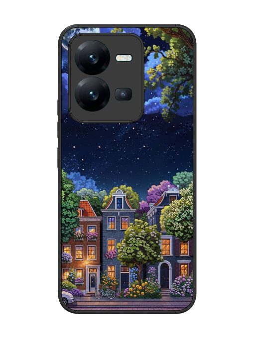 Moonlit Streets Glossy Soft Edge Case for Vivo V25 (5G) Chachhi