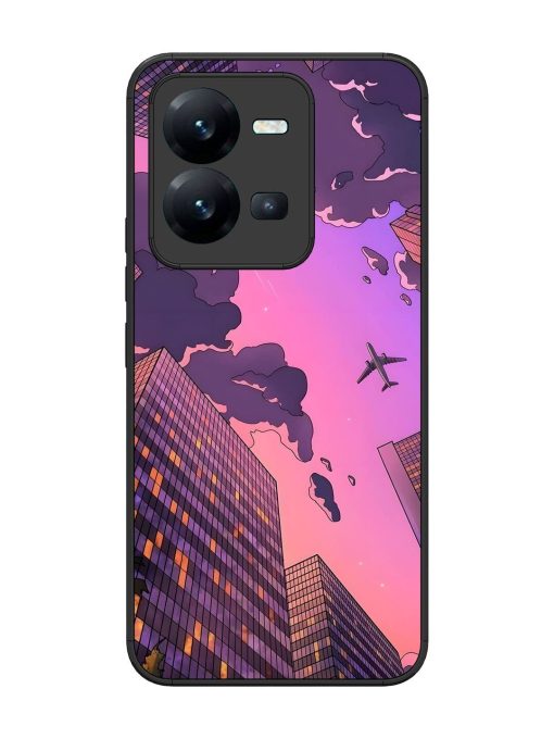 Urban Twilight Glossy Soft Edge Case for Vivo V25 (5G) Chachhi