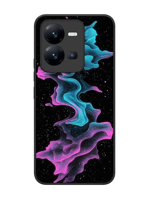 Cosmic Currents Glossy Soft Edge Case for Vivo V25 (5G) Chachhi