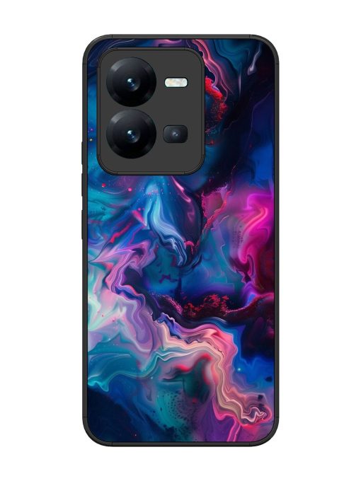 Cosmic Swirl Glossy Soft Edge Case for Vivo V25 (5G) Chachhi