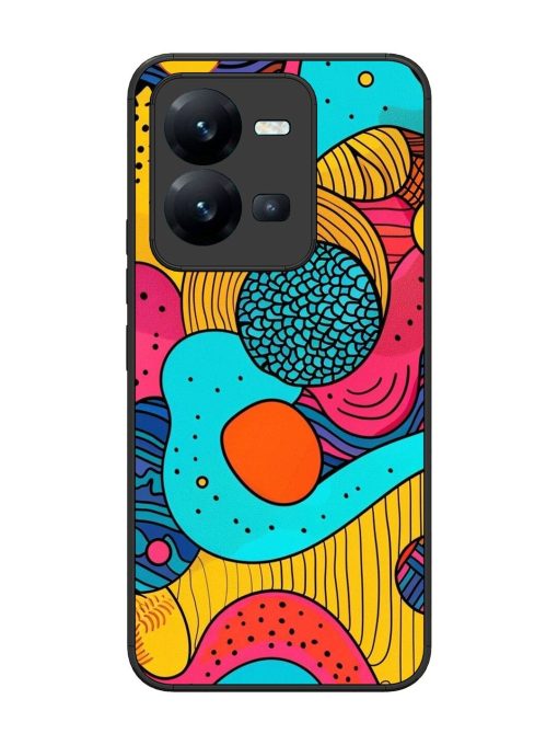 Psychedelic Patterns Glossy Soft Edge Case for Vivo V25 (5G) Chachhi