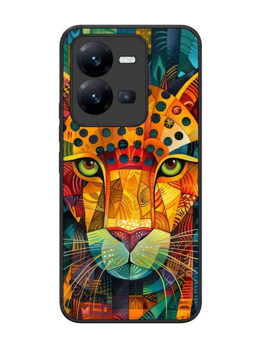 Mosaic Majesty Glossy Soft Edge Case for Vivo V25 (5G) Chachhi