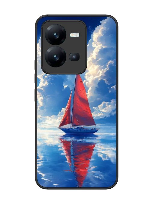 Crimson Sails Glossy Soft Edge Case for Vivo V25 (5G) Chachhi