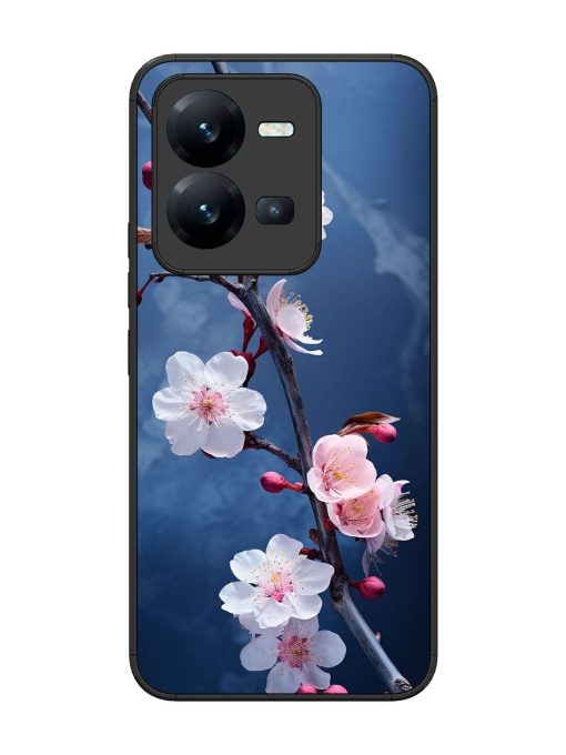 Delicate Blossoms Glossy Soft Edge Case for Vivo V25 (5G) Chachhi