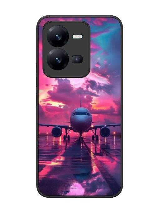 Neon Runway Glossy Soft Edge Case for Vivo V25 (5G) Chachhi