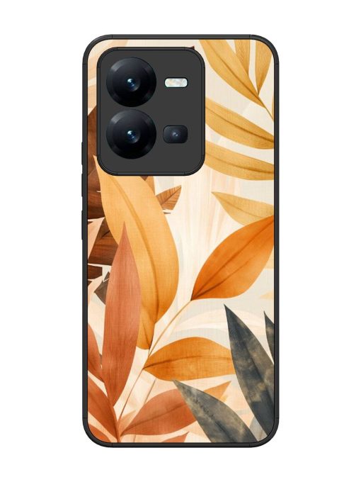 Earthy Elegance Glossy Soft Edge Case for Vivo V25 (5G) Chachhi