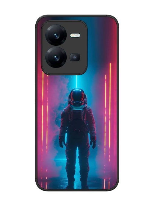 Neon Astronaut Glossy Soft Edge Case for Vivo V25 (5G) Chachhi