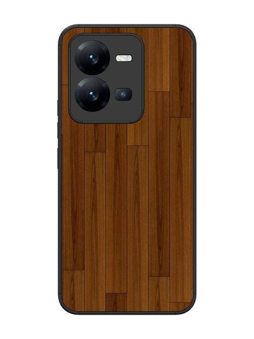 Warm Woodgrain Glossy Soft Edge Case for Vivo V25 (5G) Chachhi